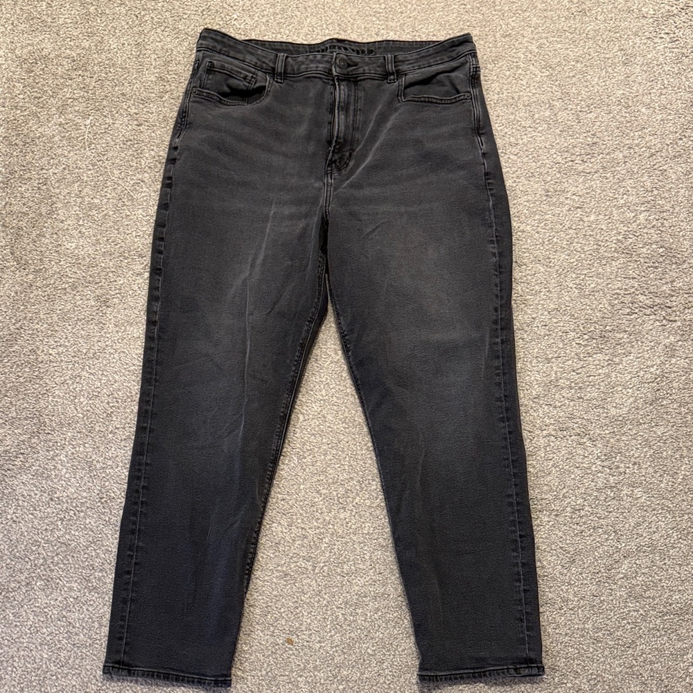 American Eagle Outfitters Women's Black Straight Leg Jeans